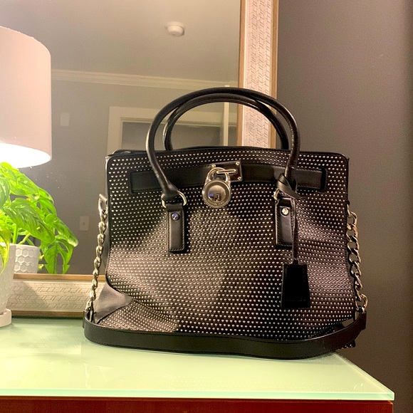 Michael Kors Handbags - Michael Kors Black Studded Hamilton bag